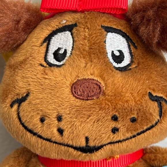 NWT Dr Seuss Grinch MAX DOG Christmas Aurora Plush Stuffed Animal Keychain Clip - Picture 2 of 10